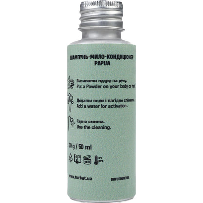 Dry shampoo-soap-conditioner Turbat Papua